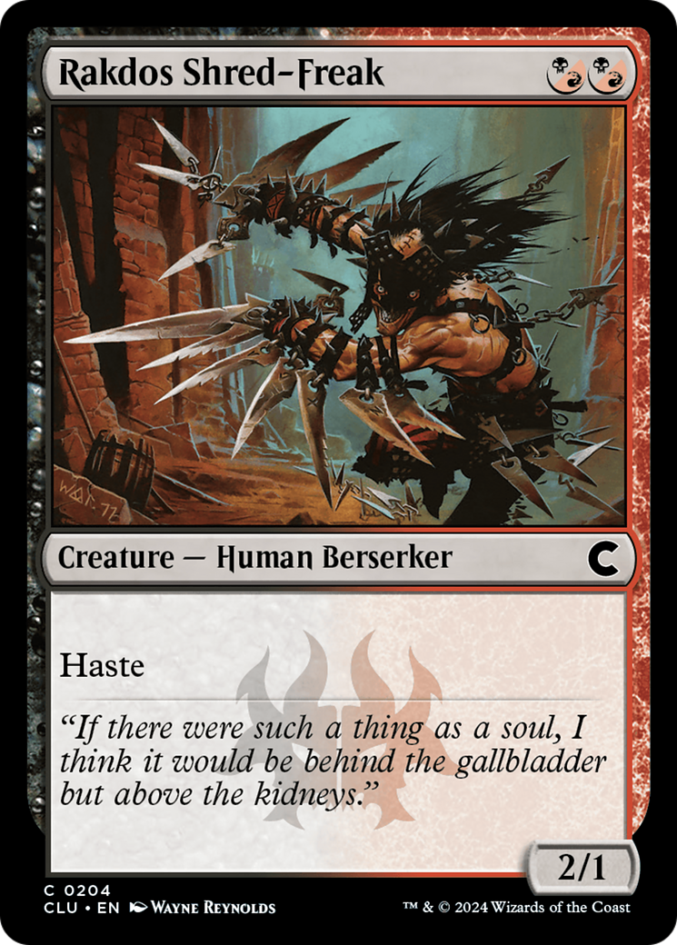 Rakdos Shred-Freak (CLU-204) [Ravnica: Clue Edition] MTG Single Wizards of the Coast