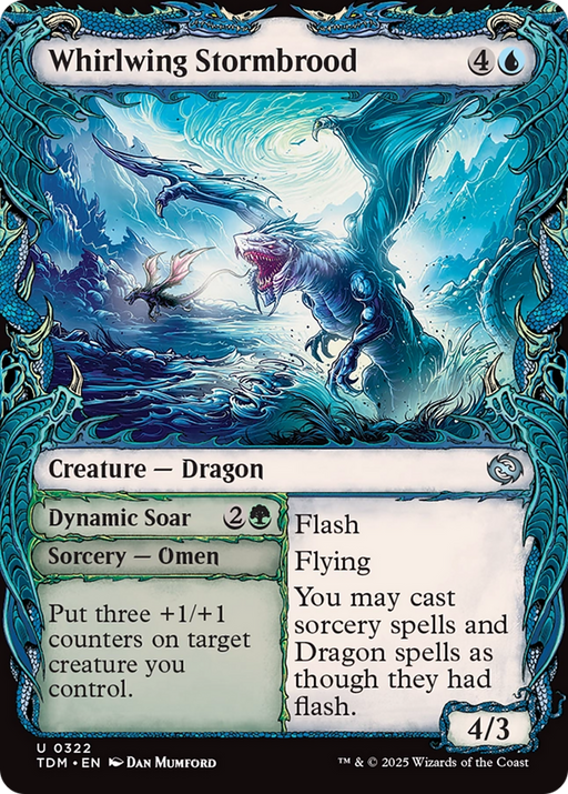 Whirlwing Stormbrood (Showcase) (TDM-322) [Tarkir: Dragonstorm] MTG Single Wizards of the Coast