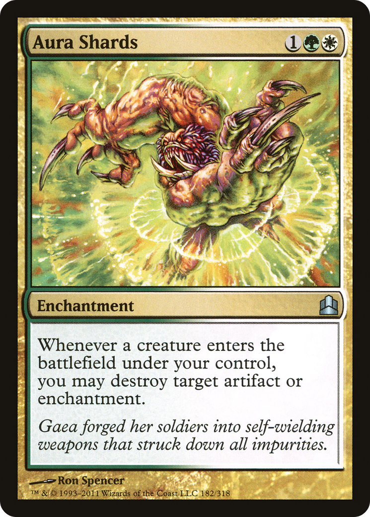 Aura Shards (CMD-182) [Commander 2011] MTG Single Wizards of the Coast