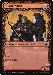 Village Watch (MID-297) [Innistrad: Midnight Hunt] (Showcase) MTG Single Wizards of the Coast