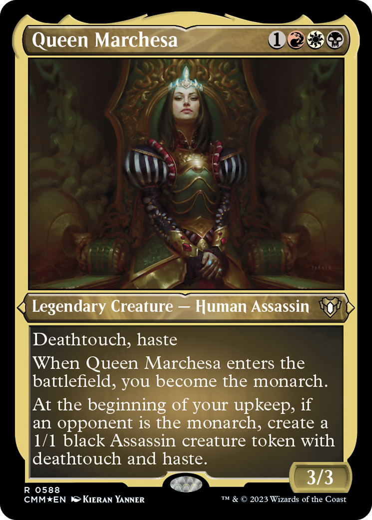 Queen Marchesa (CMM-588) [Commander Masters] Etched Foil MTG Single Wizards of the Coast