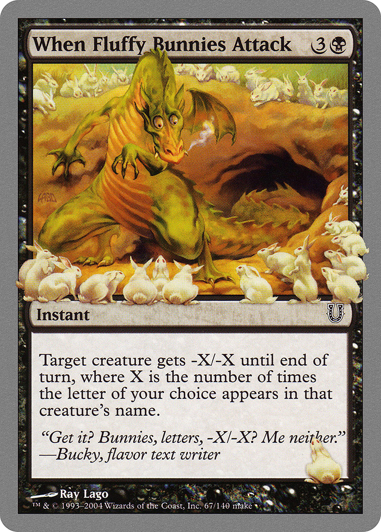 When Fluffy Bunnies Attack (UNH-067) [Unhinged] MTG Single Wizards of the Coast