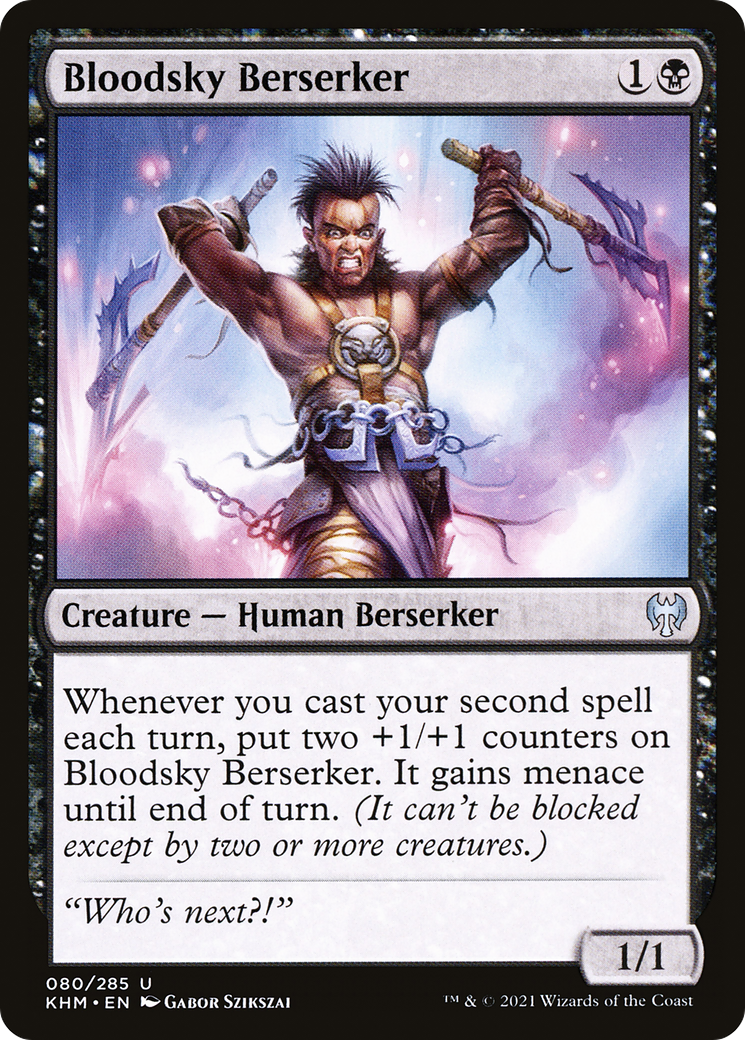 Bloodsky Berserker (KHM-080) [Kaldheim] Foil MTG Single Wizards of the Coast