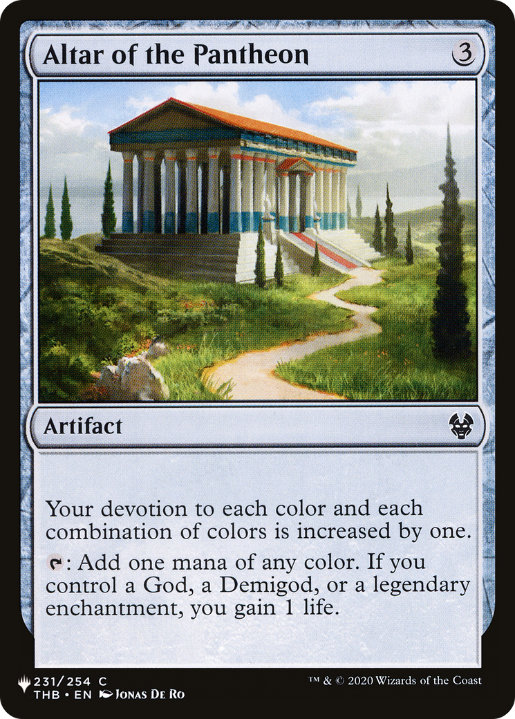 Altar of the Pantheon (LIST-THB-231) [Mystery Booster] The List MTG Single Wizards of the Coast