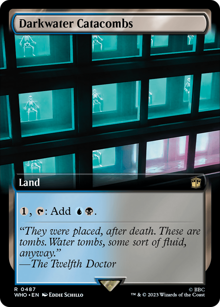Darkwater Catacombs (WHO-487) [Doctor Who] (Extended Art) Foil MTG Single Wizards of the Coast