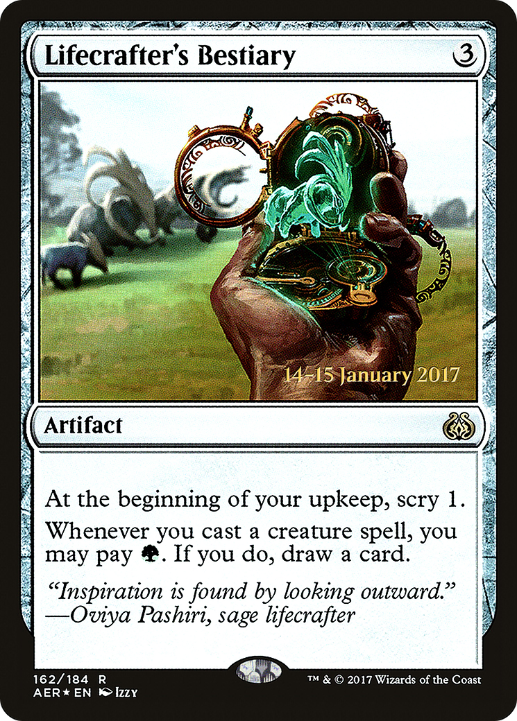Lifecrafter's Bestiary (PRE-162) [Aether Revolt Promos] Foil MTG Single Wizards of the Coast
