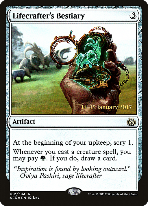 Lifecrafter's Bestiary (PRE-162) [Aether Revolt Promos] Foil MTG Single Wizards of the Coast