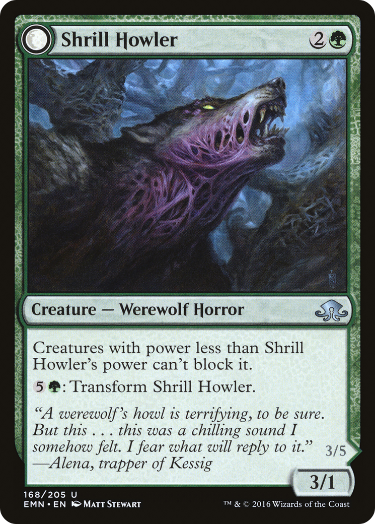 Shrill Howler // Howling Chorus (EMN-168) [Eldritch Moon] Foil MTG Single Wizards of the Coast