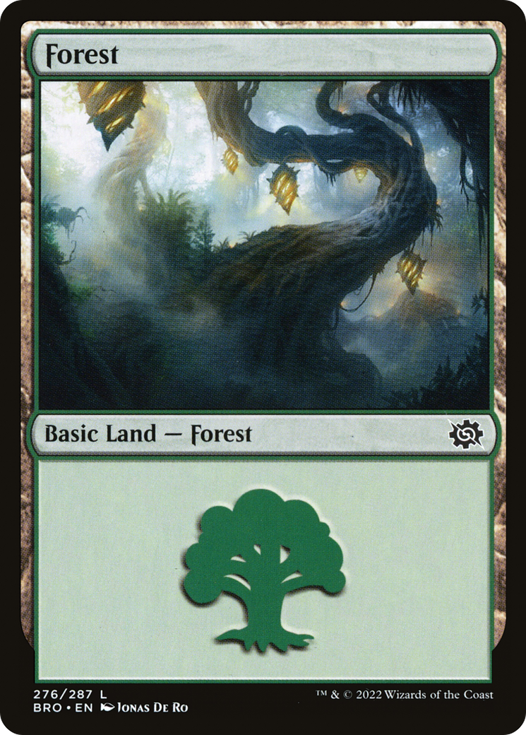 Forest (BRO-276) [The Brothers' War] Foil MTG Single Wizards of the Coast