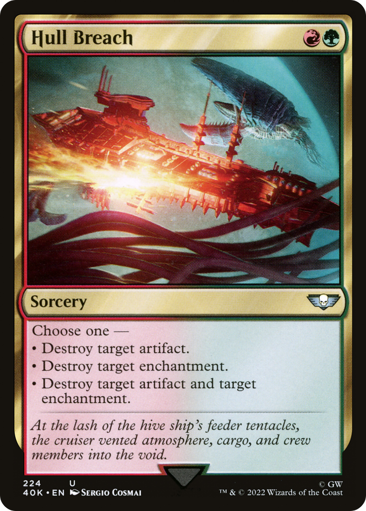 Hull Breach (40K-224) [Warhammer 40,000 Commander] MTG Single Wizards of the Coast