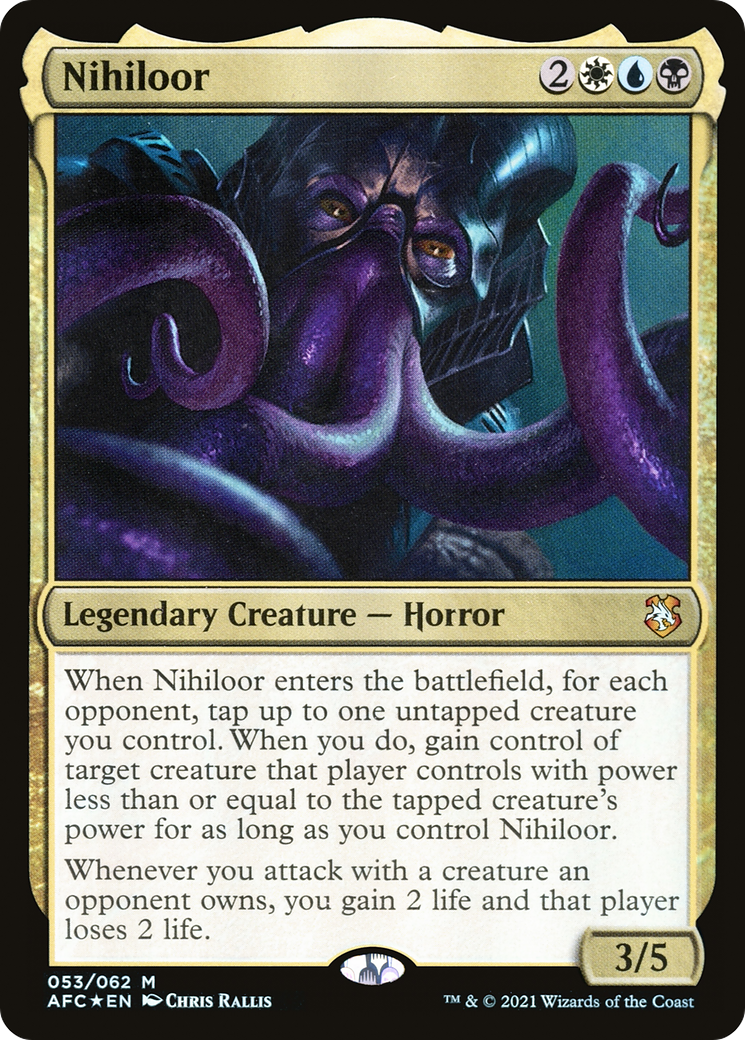 Nihiloor (AFC-053) [Forgotten Realms Commander] Foil MTG Single Wizards of the Coast