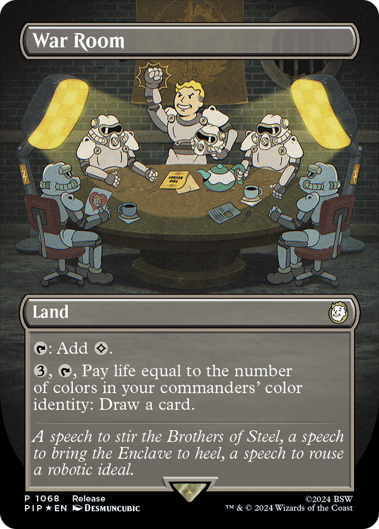War Room (LARP-1068) [Fallout] (Borderless) Foil MTG Single Wizards of the Coast
