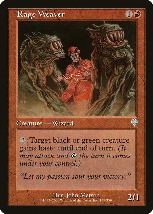 Rage Weaver (INV-159) [Invasion] MTG Single Wizards of the Coast