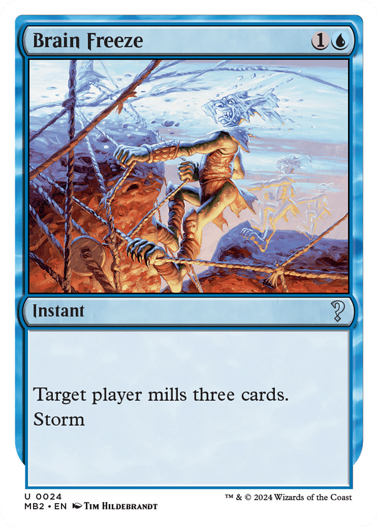 Brain Freeze (White Border) (MB2-024) [Mystery Booster] Mystery Booster 2 MTG Single Wizards of the Coast
