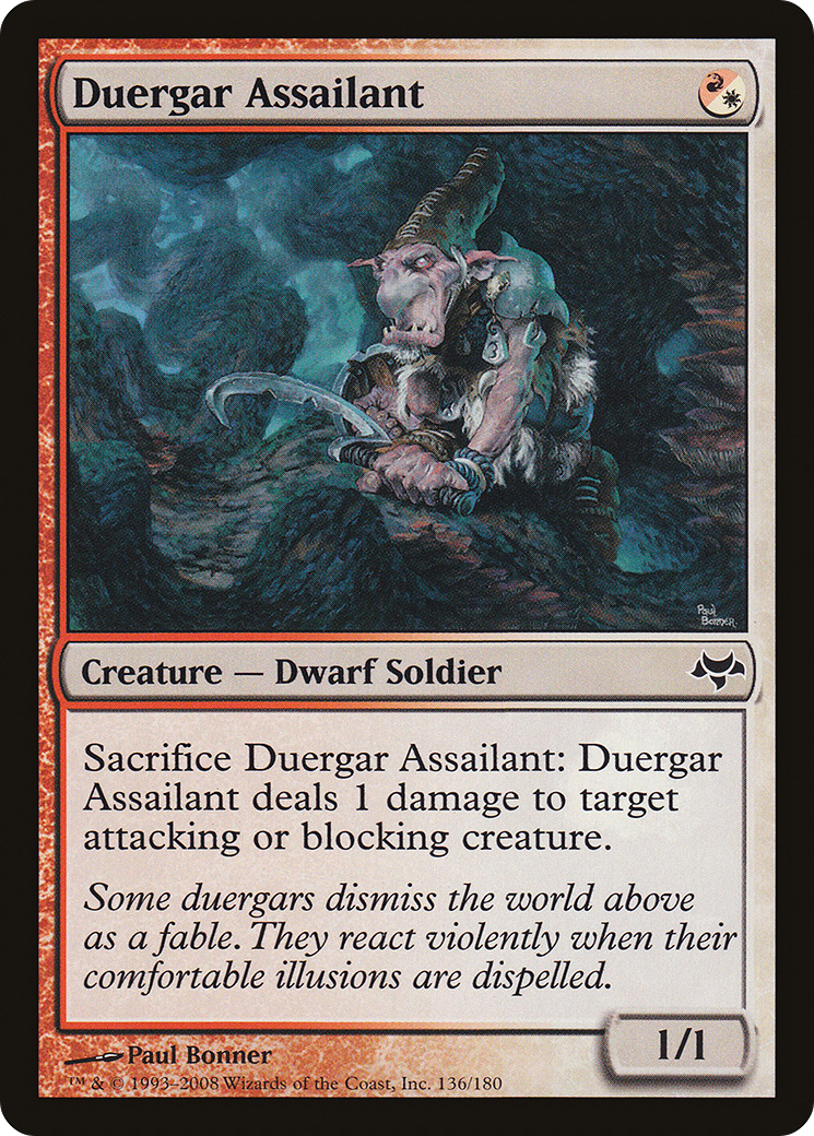 Duergar Assailant (EVE-136) [Eventide] Foil MTG Single Wizards of the Coast
