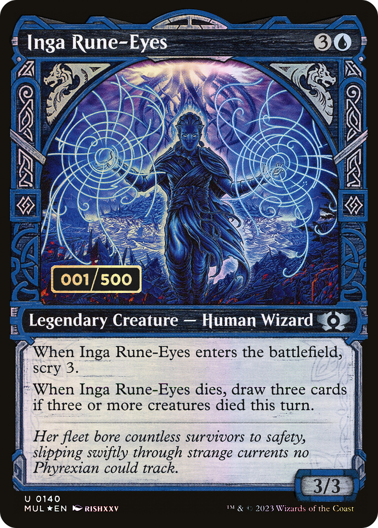 Inga Rune-Eyes (MUL-140Z) [Multiverse Legends] (Showcase) Foil MTG Single Wizards of the Coast