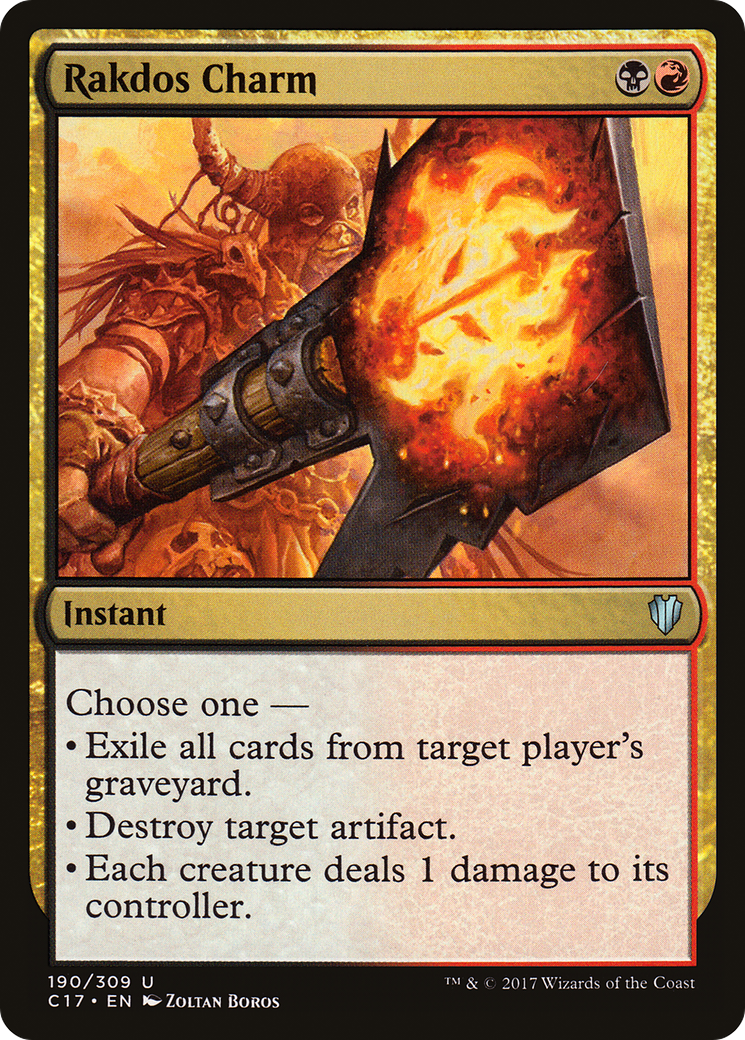 Rakdos Charm (C17-190) [Commander 2017] MTG Single Wizards of the Coast