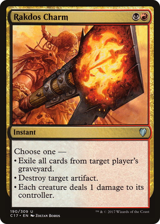 Rakdos Charm (C17-190) [Commander 2017] MTG Single Wizards of the Coast