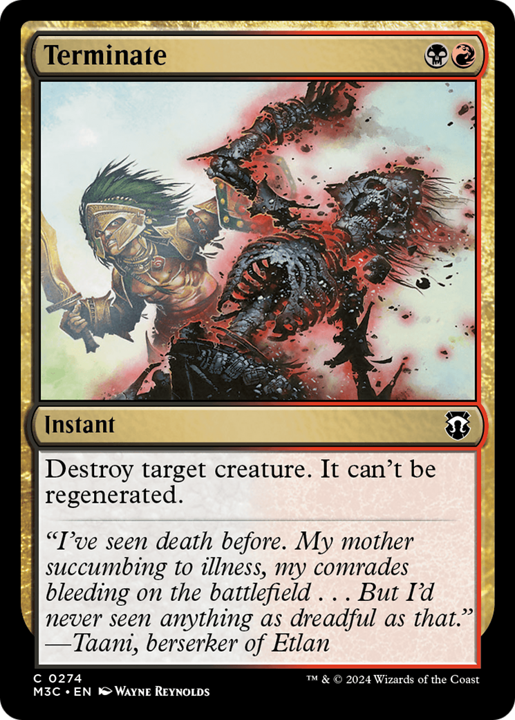 Terminate (M3C-274) [Modern Horizons 3 Commander] MTG Single Wizards of the Coast
