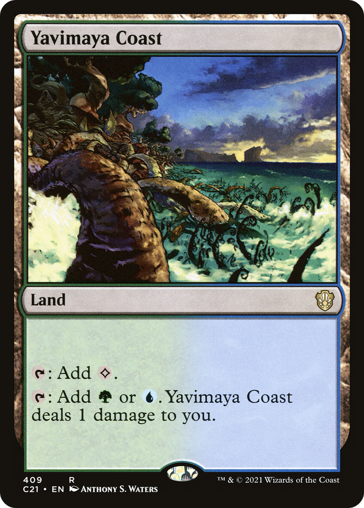 Yavimaya Coast (C21-409) [Commander 2021] MTG Single Wizards of the Coast