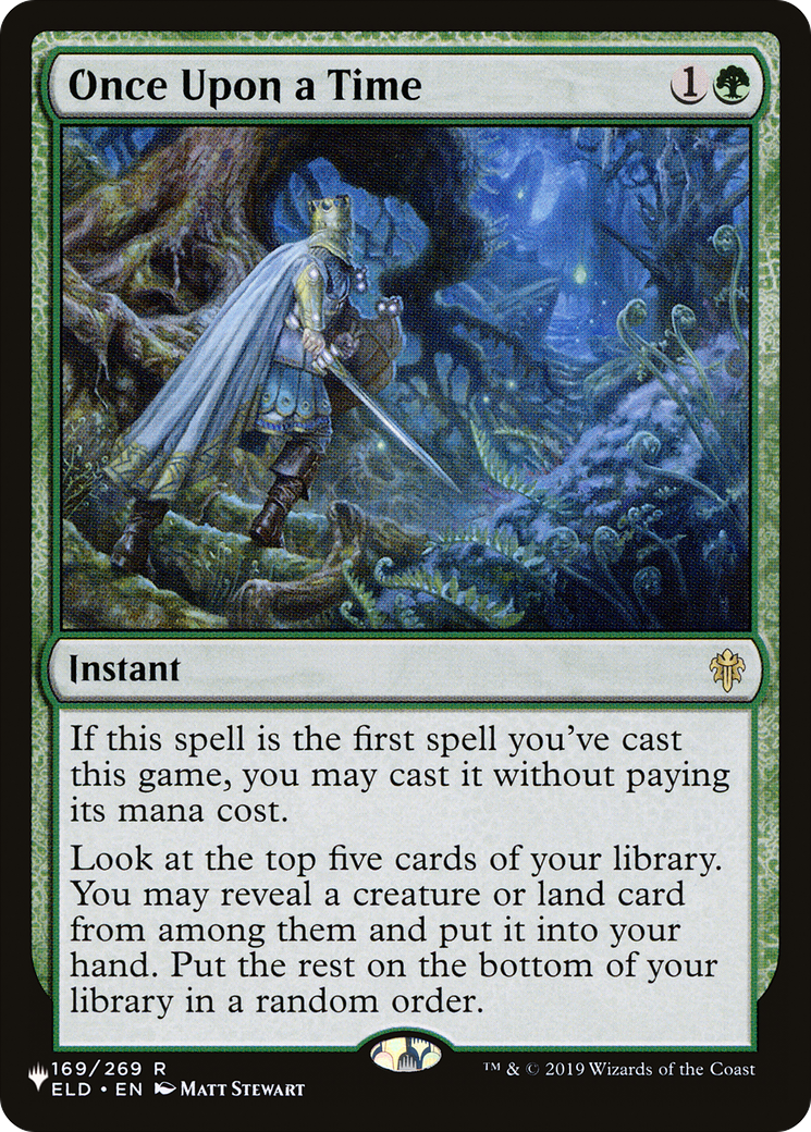 Once Upon a Time (LIST-ELD-169) [Mystery Booster] The List MTG Single Wizards of the Coast