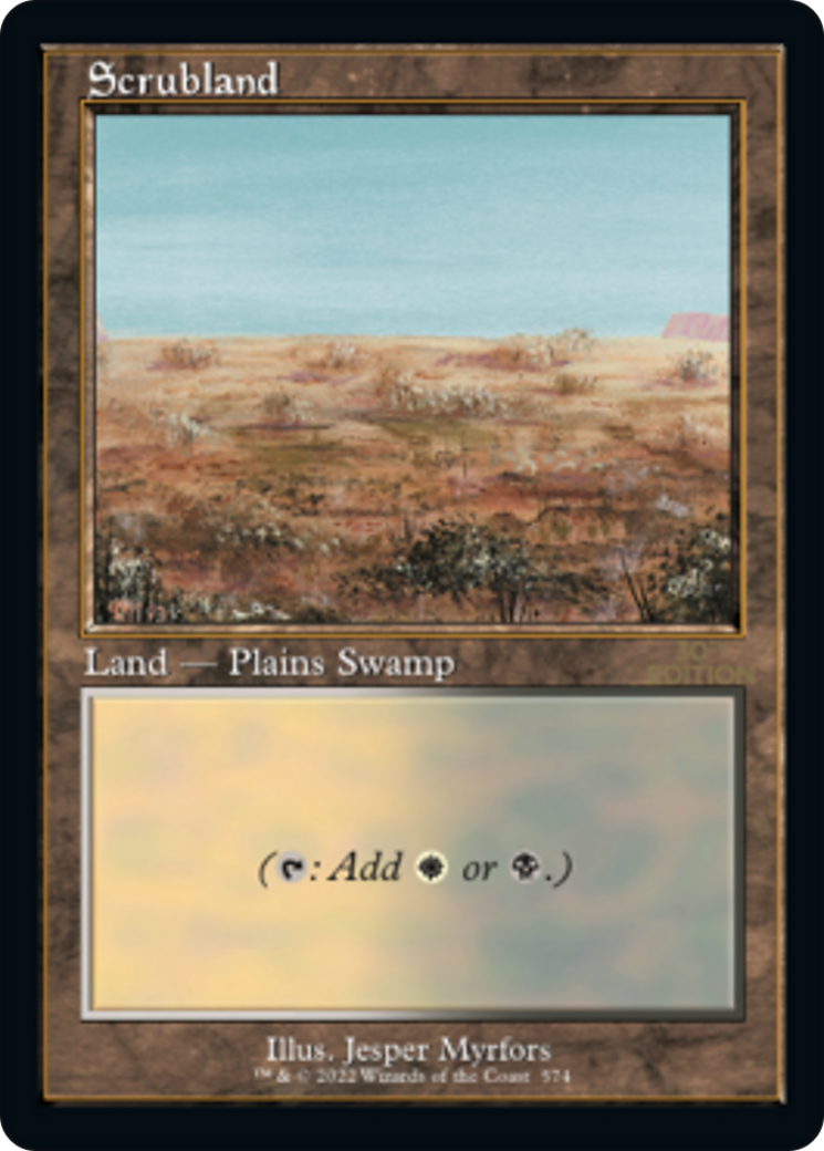Scrubland (30A-574) [30th Anniversary Edition] MTG Single Wizards of the Coast