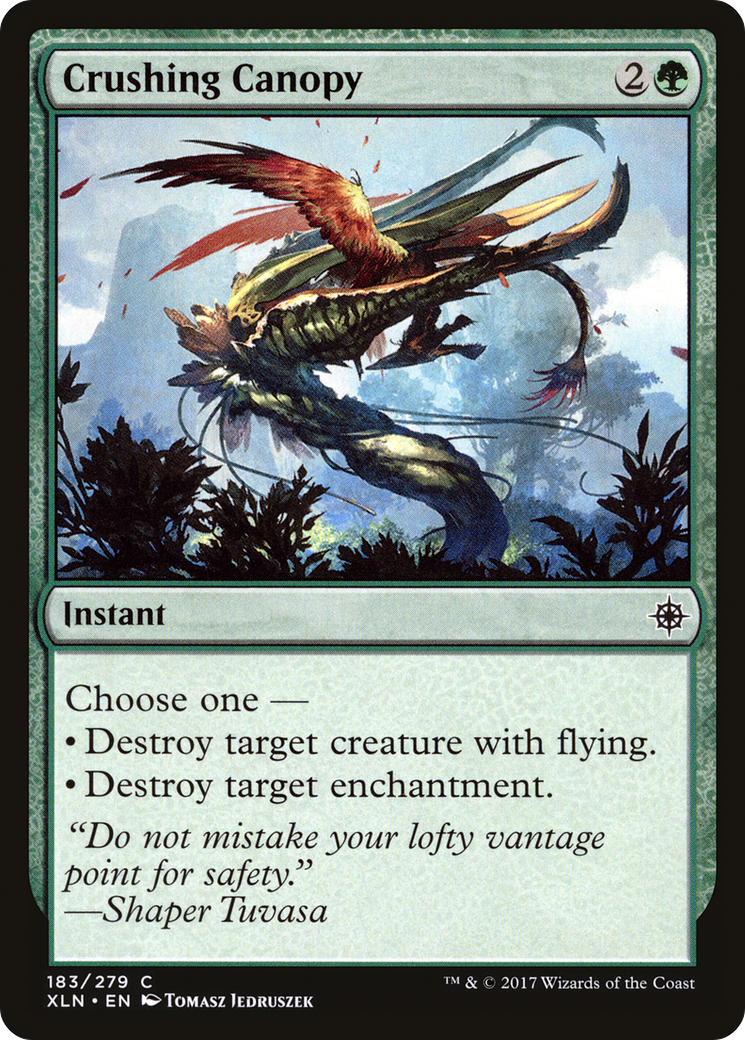 Crushing Canopy (XLN-183) [Ixalan] MTG Single Wizards of the Coast