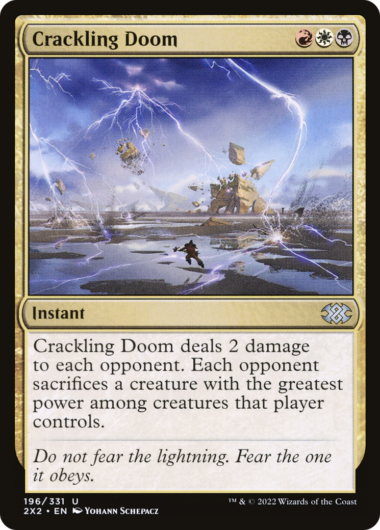 Crackling Doom (2X2-196) [Double Masters 2022] Foil MTG Single Wizards of the Coast