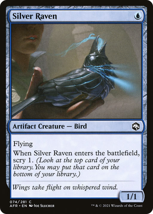 Silver Raven (AFR-074) [Adventures in the Forgotten Realms] MTG Single Wizards of the Coast