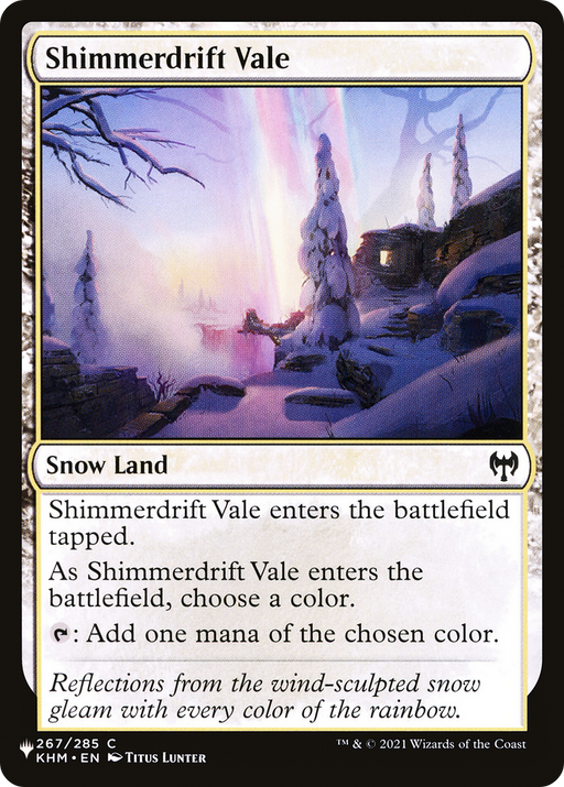 Shimmerdrift Vale (LIST-KHM-267) [Mystery Booster] The List MTG Single Wizards of the Coast