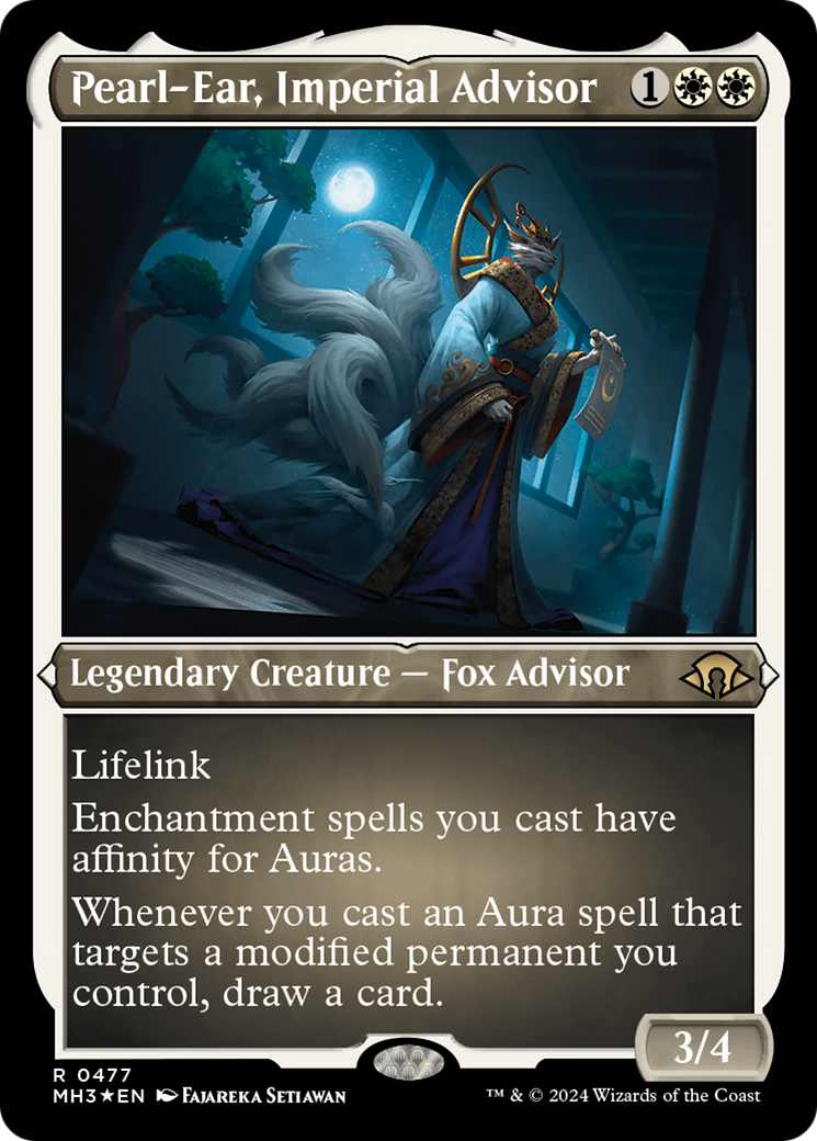 Pearl-Ear, Imperial Advisor (Foil Etched) (MH3-477) [Modern Horizons 3] Foil MTG Single Wizards of the Coast