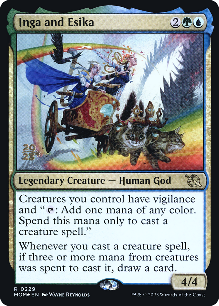 Inga and Esika (PRE-229) [March of the Machine Promos] Foil MTG Single Wizards of the Coast
