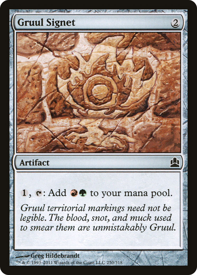 Gruul Signet (CMD-250) [Commander 2011] MTG Single Wizards of the Coast
