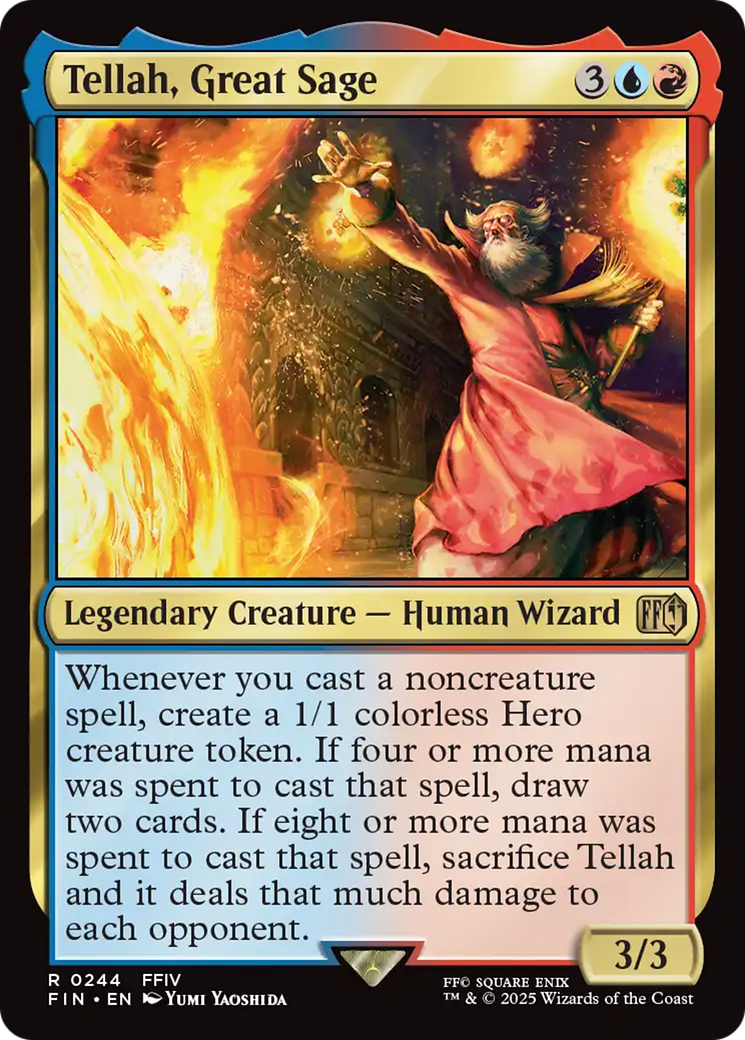 Tellah, Great Sage (FIN-244) [FINAL FANTASY] Foil MTG Single Wizards of the Coast