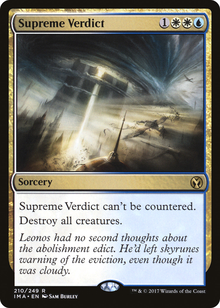 Supreme Verdict (IMA-210) [Iconic Masters] MTG Single Wizards of the Coast
