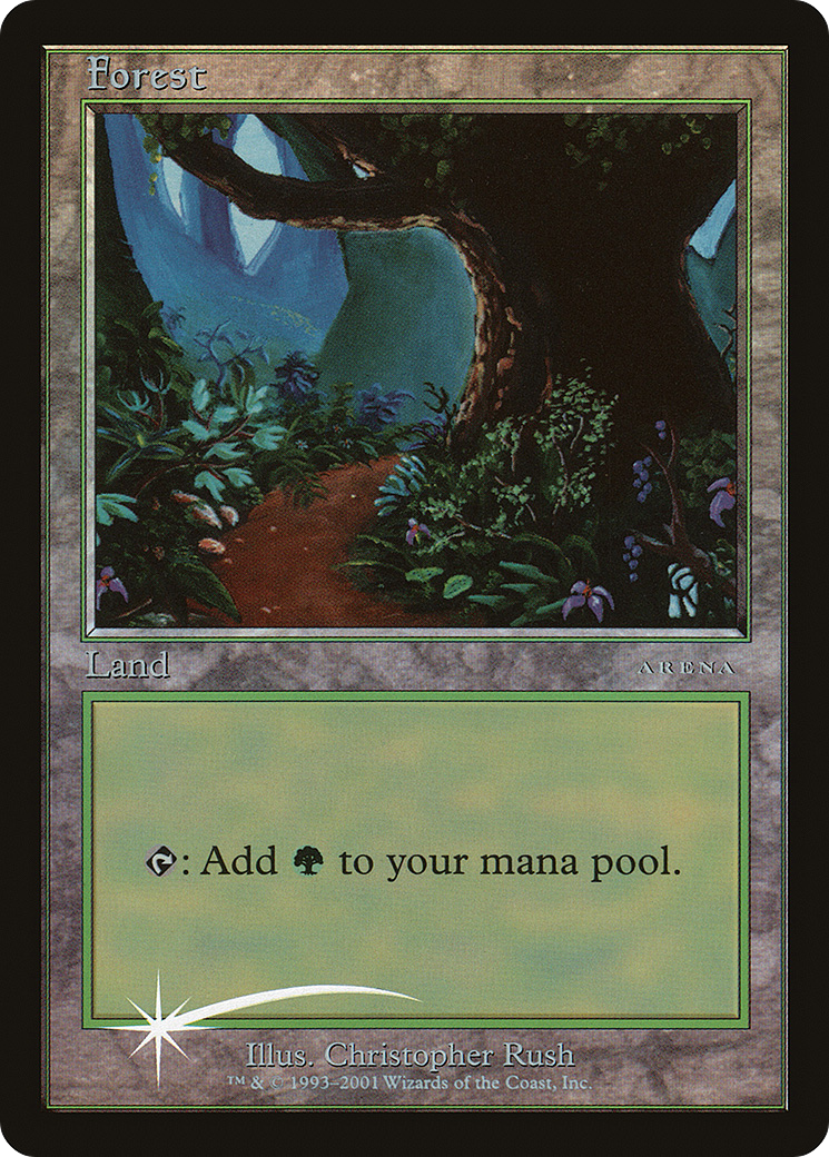 Forest (ARENA-011) [Misc] Arena League 2001 Foil MTG Single Wizards of the Coast