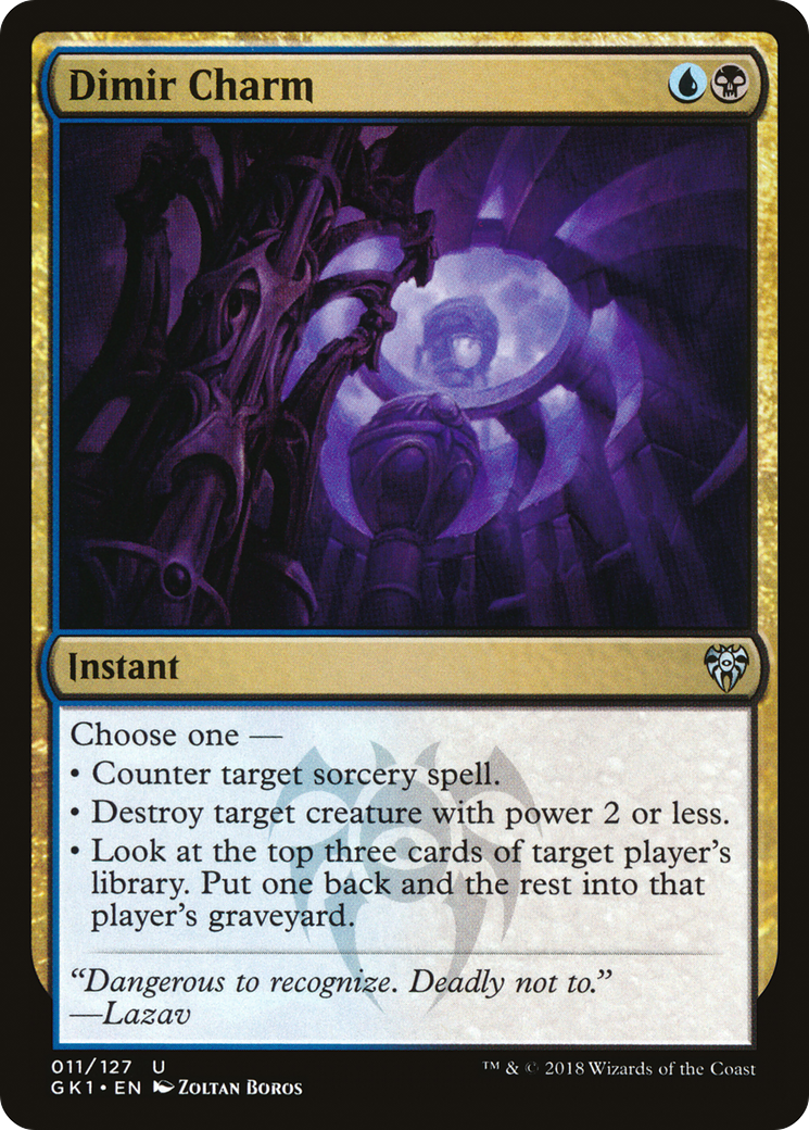 Dimir Charm (GR1-011) [Misc] GRN Guild Kit MTG Single Wizards of the Coast