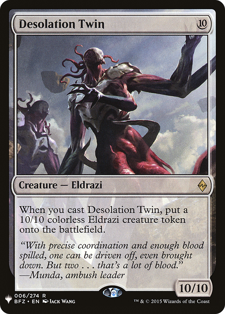 Desolation Twin (LIST-BFZ-6) [Mystery Booster] The List MTG Single Wizards of the Coast