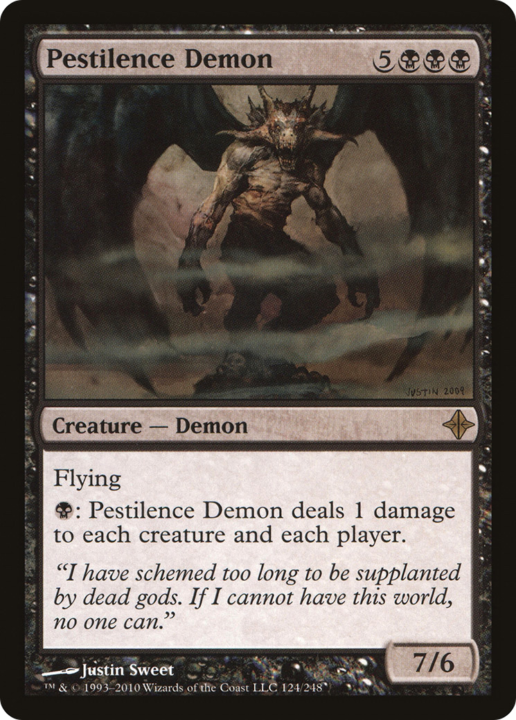 Pestilence Demon (ROE-124) [Rise of the Eldrazi] Foil MTG Single Wizards of the Coast