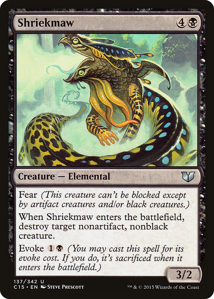 Shriekmaw (C15-137) [Commander 2015] MTG Single Wizards of the Coast