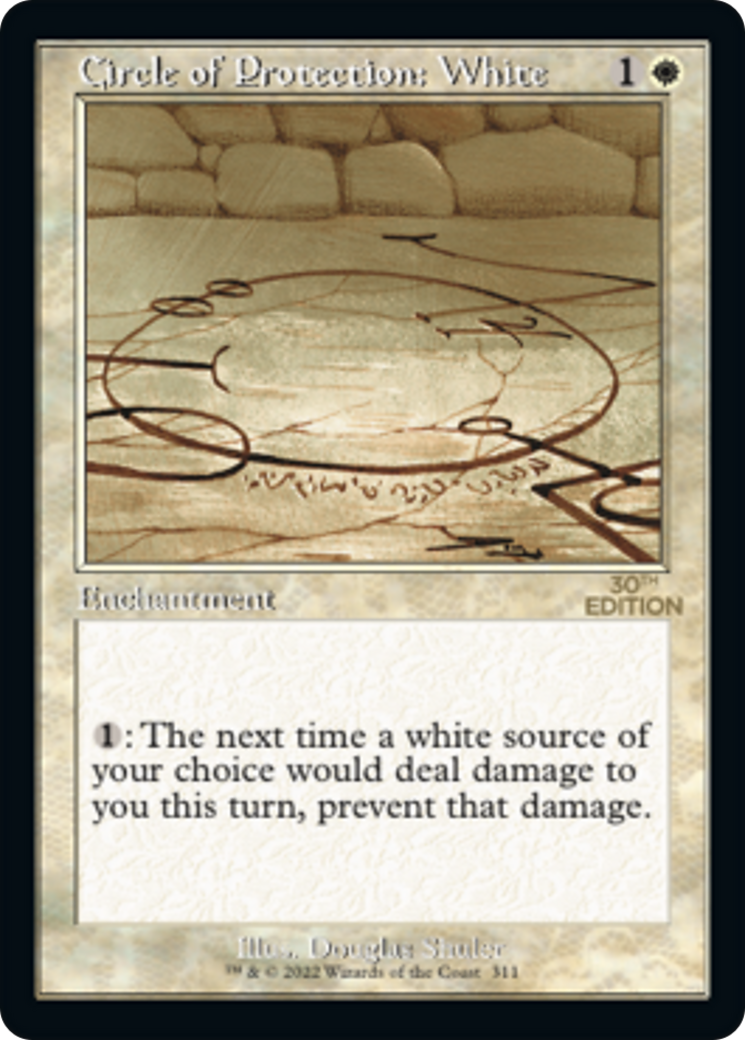Circle of Protection: White (30A-311) [30th Anniversary Edition] MTG Single Wizards of the Coast