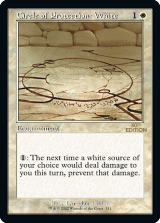 Circle of Protection: White (30A-311) [30th Anniversary Edition] MTG Single Wizards of the Coast