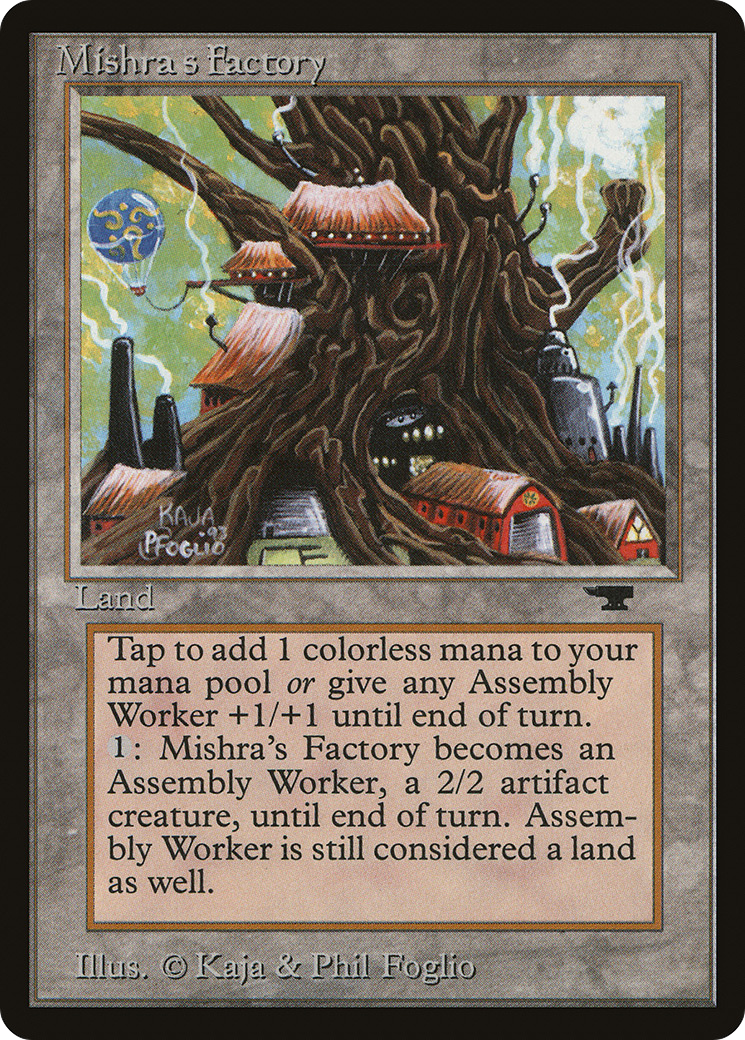 Mishra's Factory (ATQ-80A) [Oldschool] Antiquities MTG Single Wizards of the Coast
