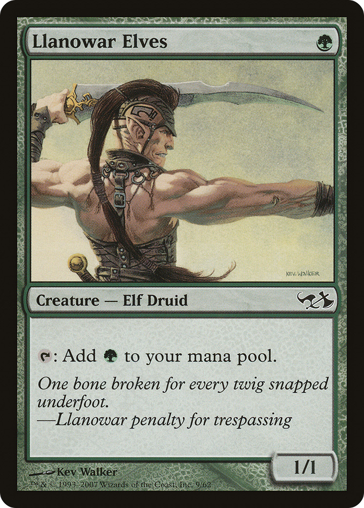 Llanowar Elves (EVG-009) [Misc] Duel Decks: Elves vs. Goblins MTG Single Wizards of the Coast