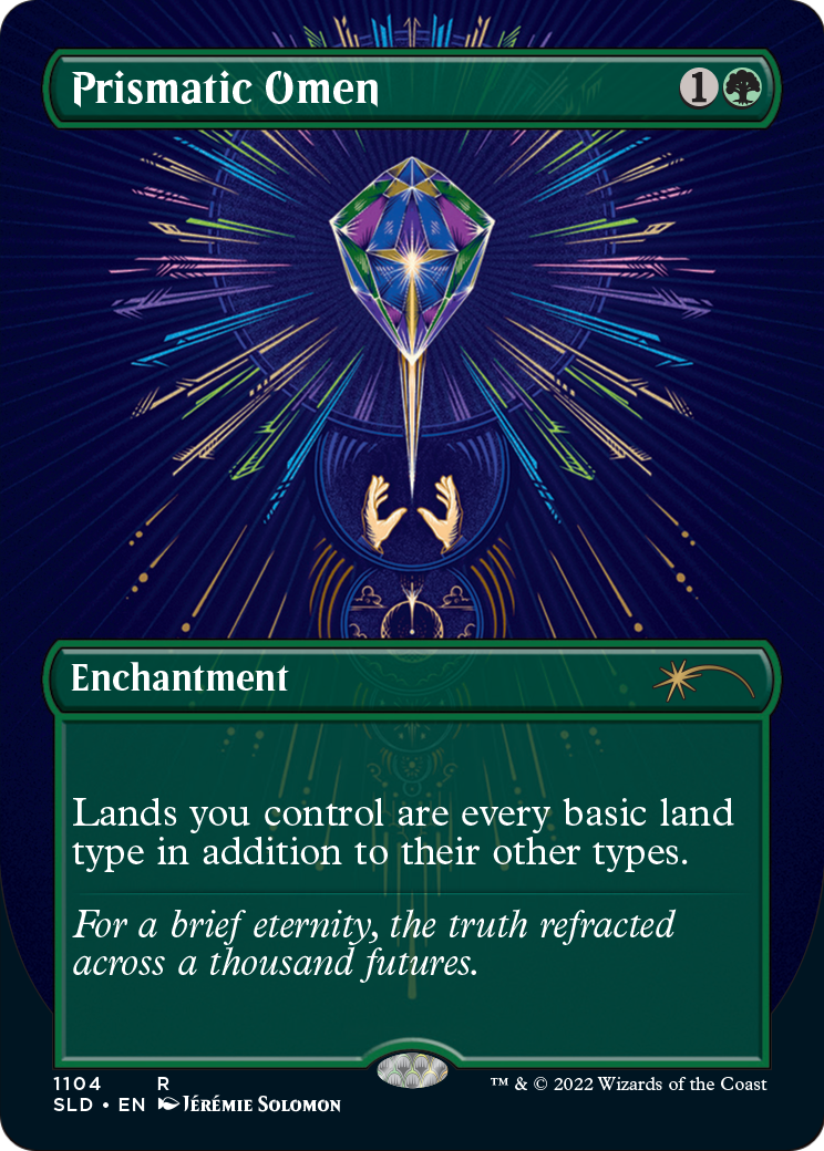 Prismatic Omen (SLD-1104) [Secret Lair] Drop (Borderless) MTG Single Wizards of the Coast