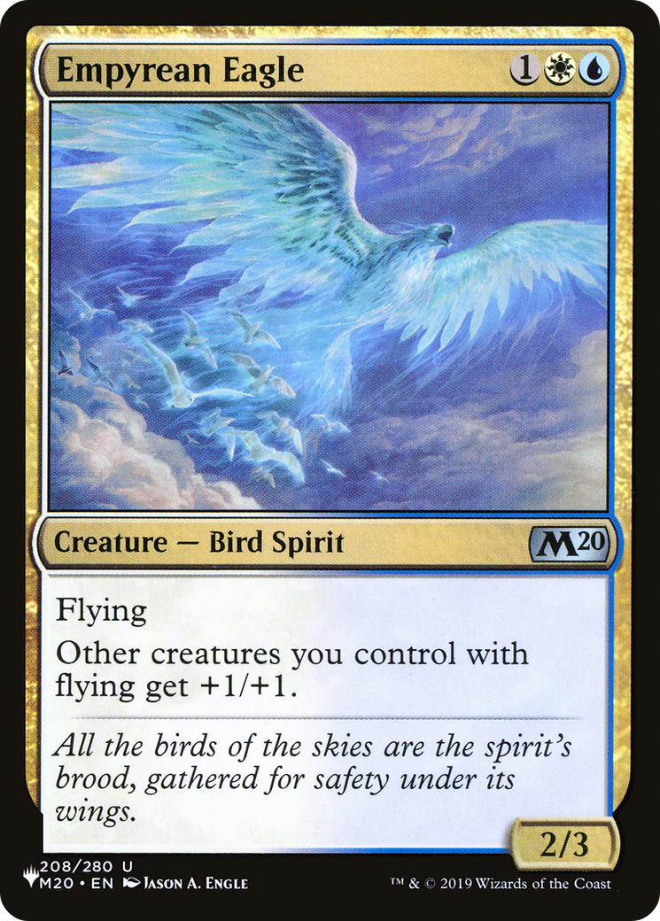 Empyrean Eagle (LIST-M20-208) [Mystery Booster] The List MTG Single Wizards of the Coast