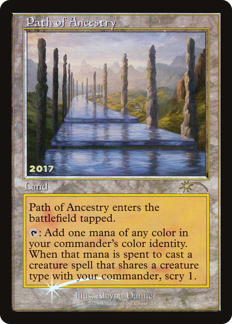 Path of Ancestry (30A-P-025) [Misc] 30th Anniversary Play Promos Foil MTG Single Wizards of the Coast
