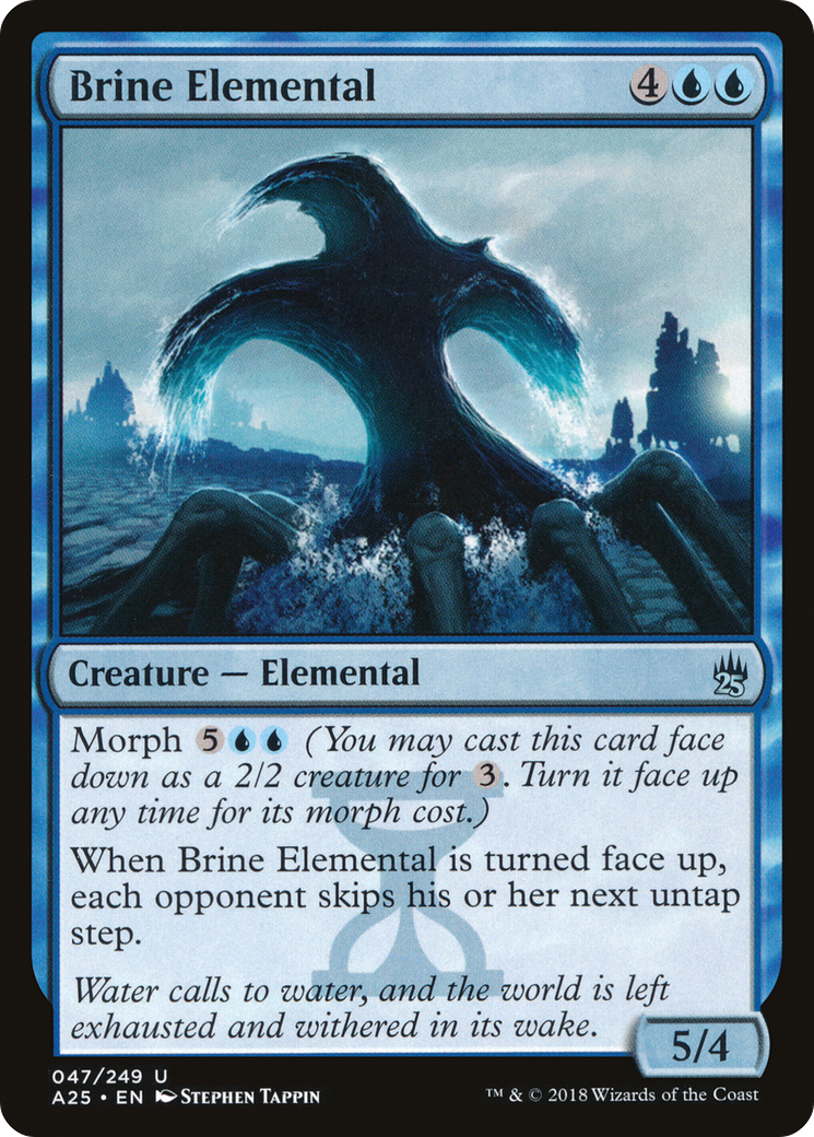 Brine Elemental (A25-047) [Masters 25] Foil MTG Single Wizards of the Coast