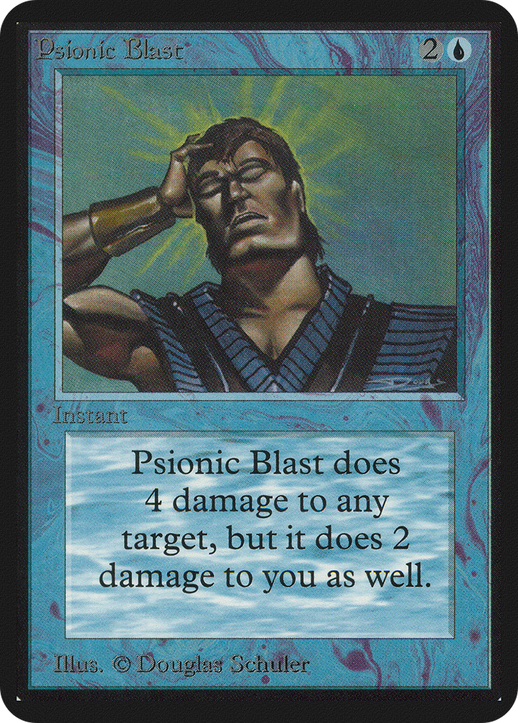 Psionic Blast (LEA-074) [Oldschool] Limited Edition Alpha MTG Single Wizards of the Coast