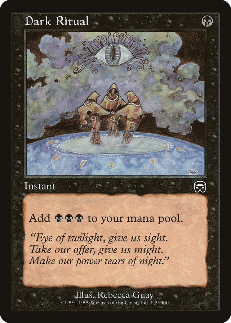 Dark Ritual (MMQ-129) [Mercadian Masques] Foil MTG Single Wizards of the Coast
